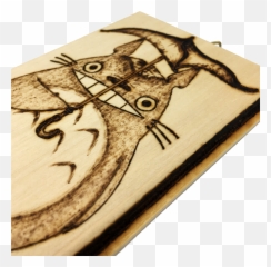 My Dry Neighbour Totoro Plaque - Wood Png,Totoro Png