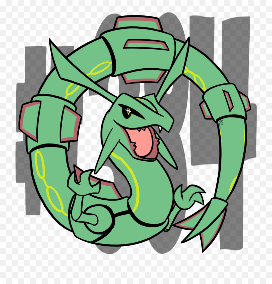 Daily Pokemon 384 - Rayquaza Pokemon Clip Art Png,Rayquaza Png