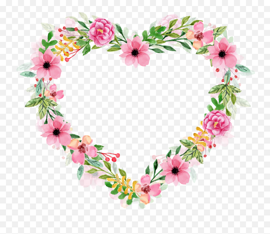 Pin De Evelyn Vargas - Melendez Em Images Imagem Floral Watercolor Flowers Heart Png,Flores Png