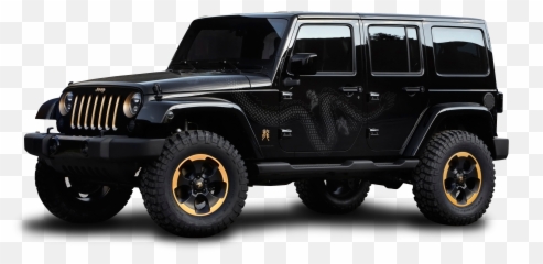 Black Jeep Wrangler Dragon Edition Car Png Image - Pngpix Jeep Brand,Car Door Png