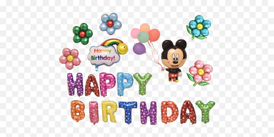 Mickey Mouse Happy Birthday Png Picture 436407 - Happy Birthday Mickey Mouse Balloons,Mickey Mouse Birthday Png