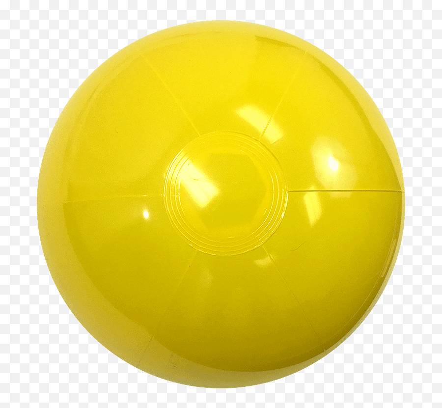16 - Inch Solid Yellow Beach Balls Flying Disc Png,Beach Balls Png