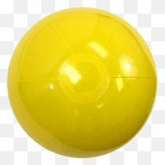 16 - Inch Solid Yellow Beach Balls Flying Disc Png,Beach Balls Png