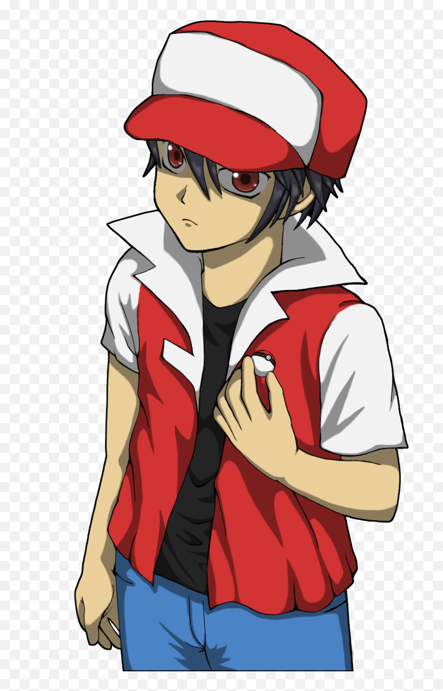 Pokemon Trainer Red Png Vector Royalty - Pokemon Trainer Red Png,Pokemon Trainer Png