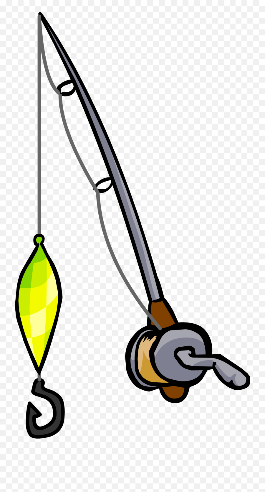 Flashing Lure Fishing Rod Club Penguin Rewritten Wiki Fandom - Drawing Of Fishing Rod Png,Fish Hook Png