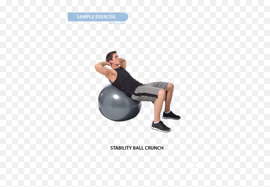 Download Exercise Ball Workout Poster For Men 18 - Core Exercises Health Png,Workout Png