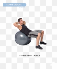 Download Exercise Ball Workout Poster For Men 18 - Core Exercises Health Png,Workout Png