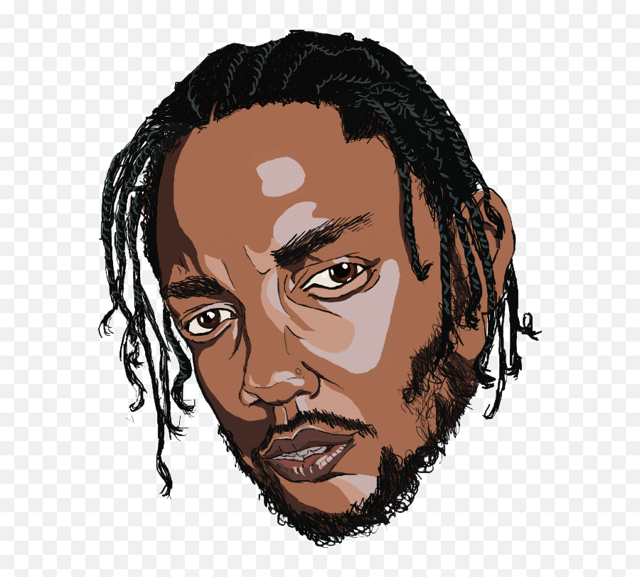 Download Kendrick Lamar Stylised - Kendrick Lamar Drawing Png,Kendrick Lamar Png