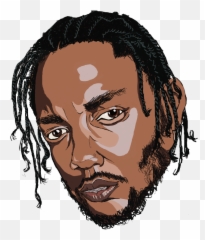 Download Kendrick Lamar Stylised - Kendrick Lamar Drawing Png,Kendrick Lamar Png
