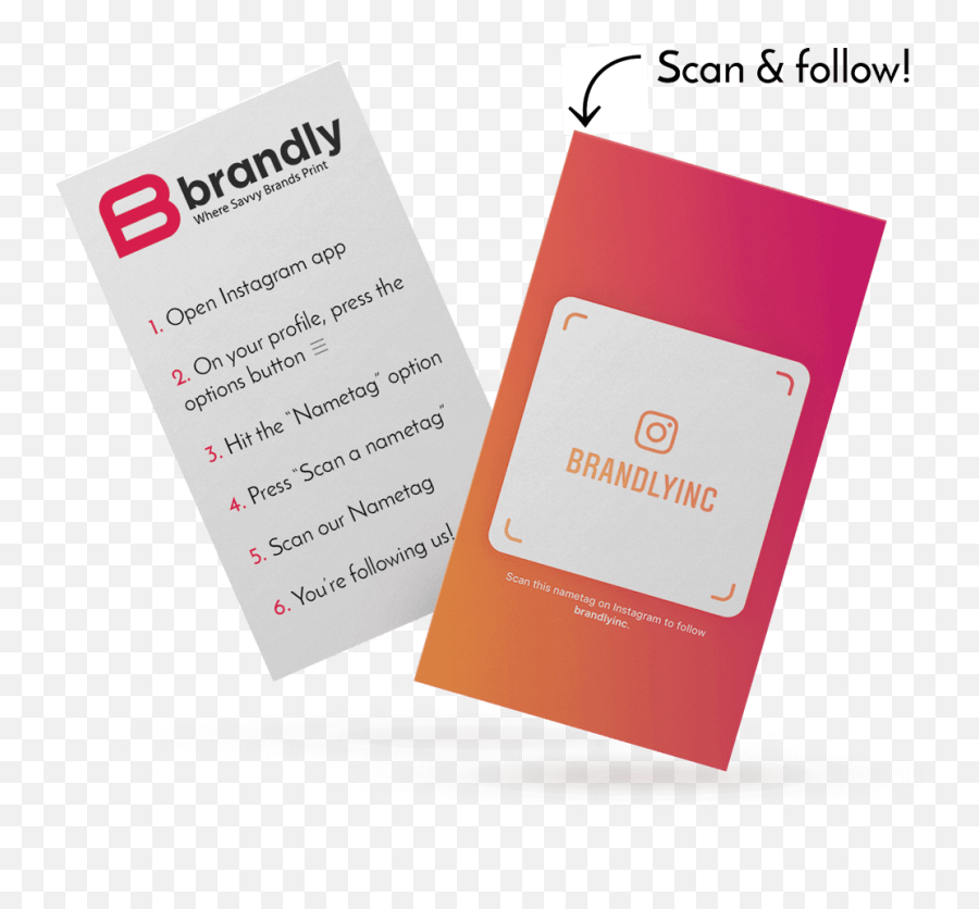 Download How To Use Instagram Nametags - Instagram Nametag On Business Card Png,Nametag Png