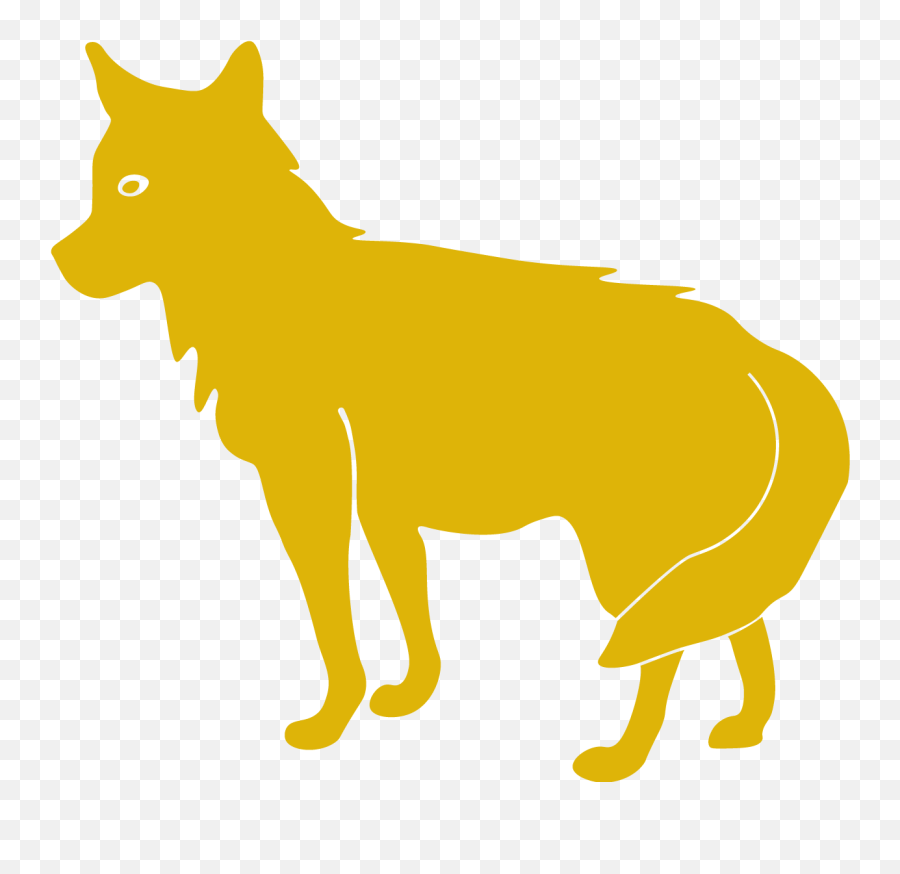Coyote Siberian Husky Drawing - Silhouette Png Download Clip Art,Coyote Png