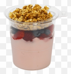 Fruit Yoghurt With Granola Transparent Png - Stickpng Yogurt Con Frutas Png,Cereal Png
