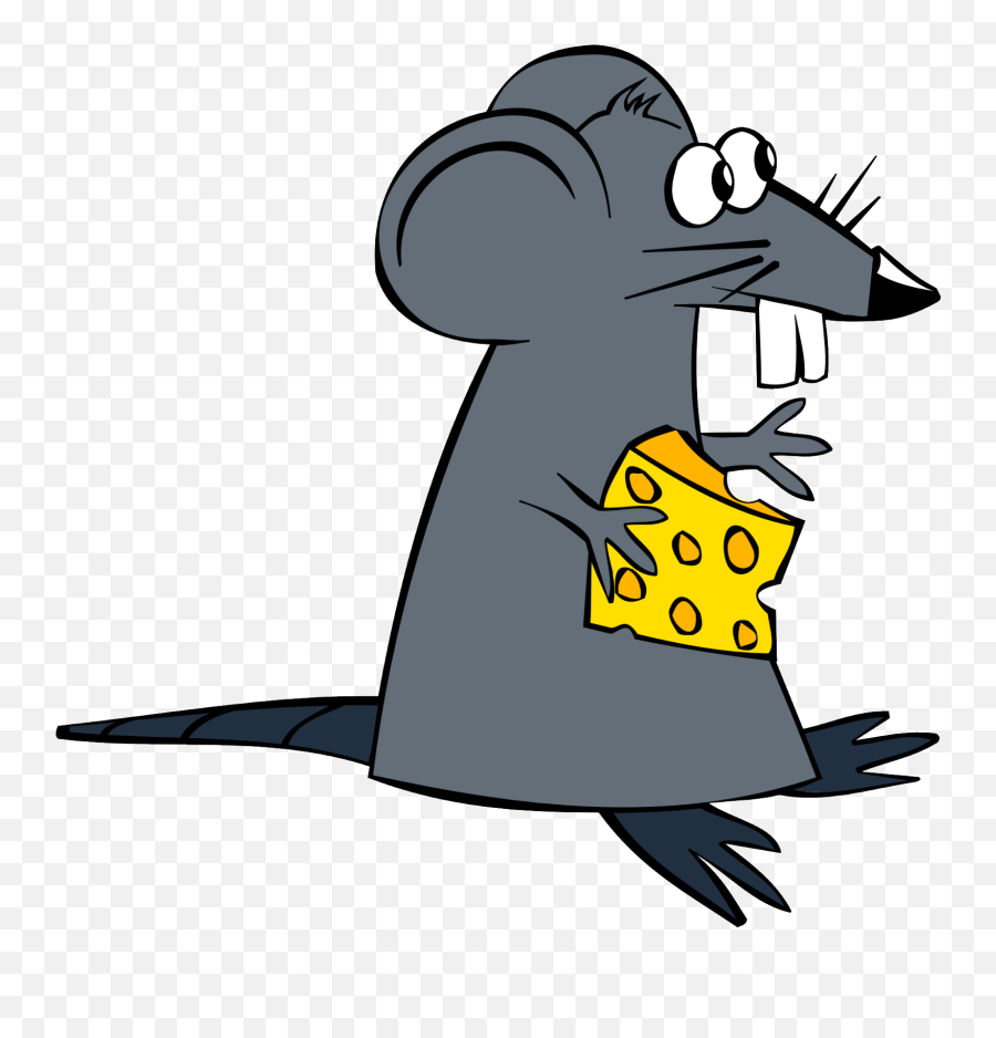 Cheese Clipart Transparent Png - Mouse With Cheese Clipart,Rat Transparent