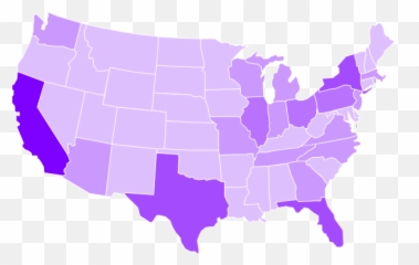 Blank Gray Usa Map White Lines 2 Clip Art - Purple Map Of Us Png,White Lines Png