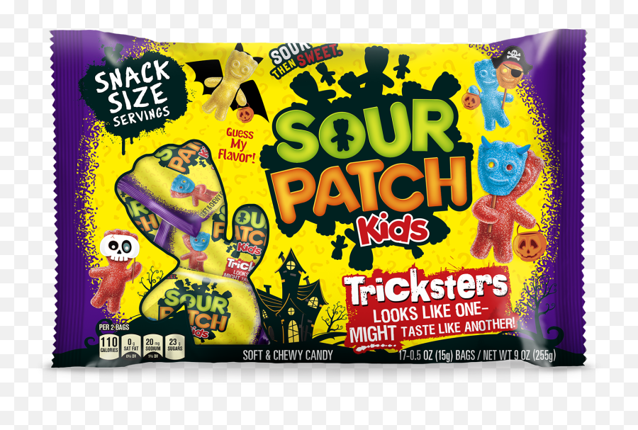 Sour Patch Kids Tricksters Snack Size Soft U0026 Chewy Candy 9 Oz 17 Count - Walmartcom Mango Sour Patch Kids Png,Sour Patch Kids Png