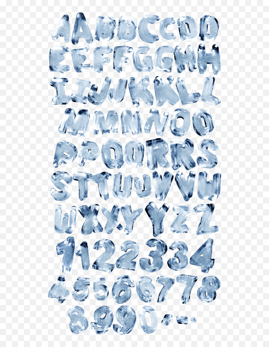 Ice Rotation Font - Handmadefont Transparent Ice Font Png,Ice Png