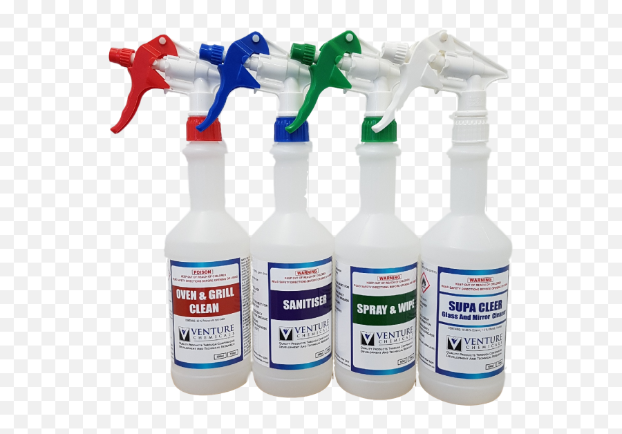 Jet Spray Bottles 750ml - Venture Chemicals Labeled Chemical Spray Bottles Png,Spray Bottle Png