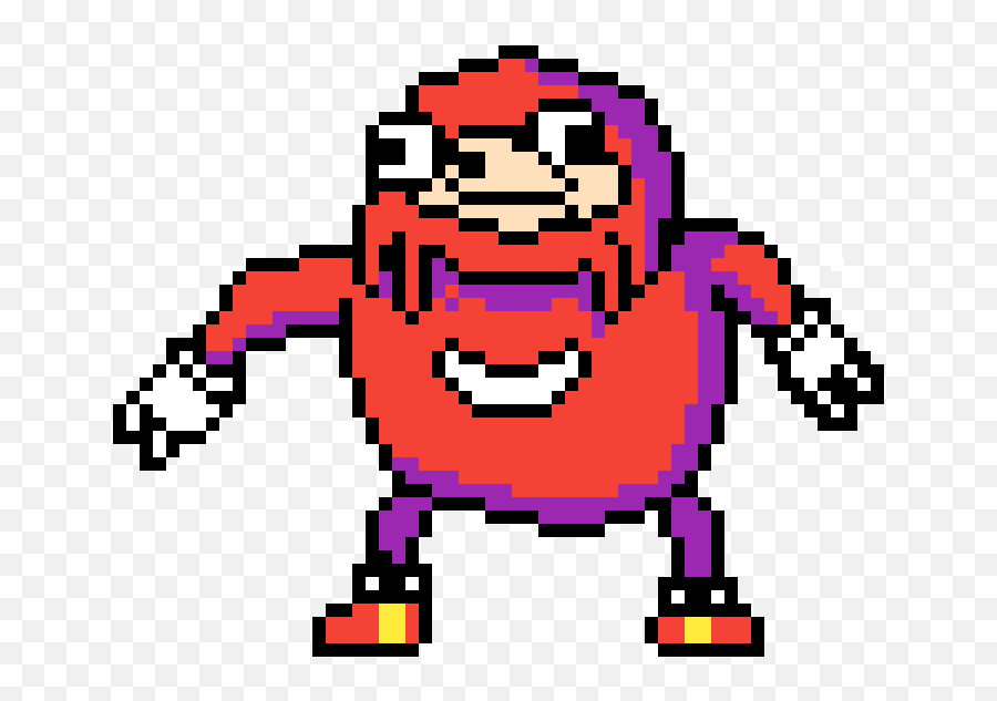 Knuckles Head Png - Ugandan Knuckles V2 Has Cupquake Pixel Art,Ugandan Knuckles Png