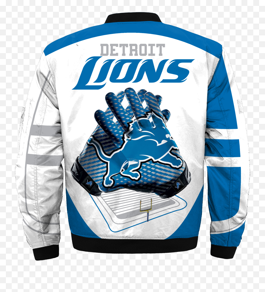 M4 - 011 Detroit Lions U2013 Fathersbear Detroit Lions Football Gloves Png,Detroit Lions Png