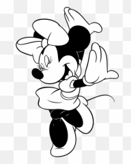 Minnie Mouse Logo Png Transparent Svg - Miney Mouse Black And White,Minnie Mouse Logo