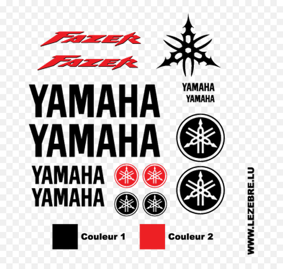 Yamaha Fazer Logo Decals X2 Motorcycle - Dot Png,Yamaha Motorcycle Logo