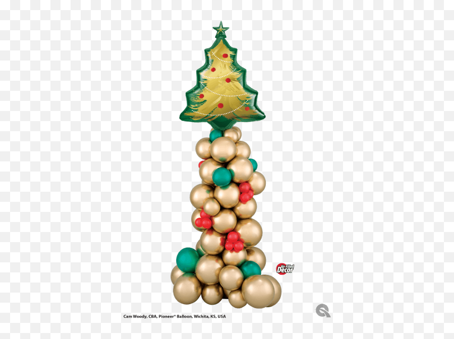 Globo Metálico Árbol De Navidad Globofiesta - Arbol De Navidad Globos Png,Arbol De Navidad Png