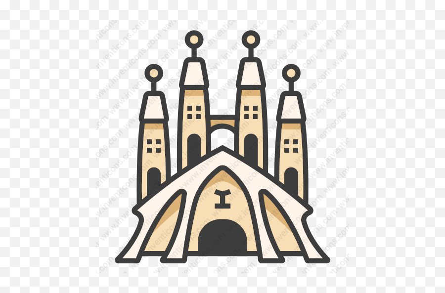 Download Sagrada Família Vector Icon - Free Icono Sagrada Familia Png,Familia Png