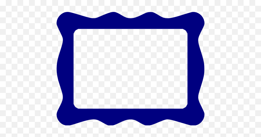 Navy Blue Frame Icon - Free Navy Blue Frame Icons Icon Png,Transparent Picture Frame