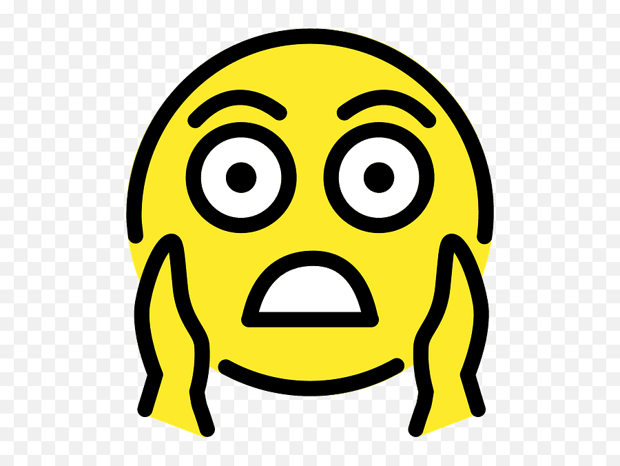 Face Screaming In Fear Emoji Clipart - Dot Png,Scared Face Transparent -  free transparent png images 