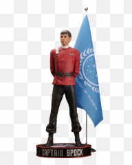 Leonard Nimoy As Captain Spock 1 - Star Trek Statue Png,Spock Png