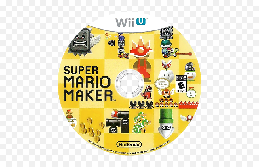 Super Mario Maker Wii U Disc Png Image - Wii U Super Mario Maker Disc,Super Mario Maker Png