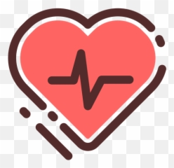 Heart Rate Icon Of Colored Outline Style - Available SVG Language png