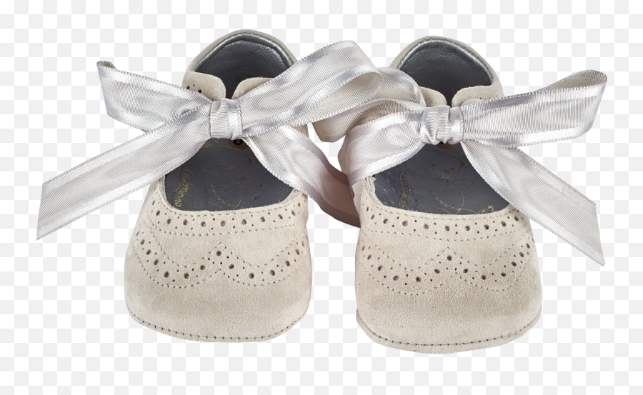 Baby Girl - Suede Crawling Shoes With Ribbon Lace And Cut Out Pattern Baby Toddler Shoe Png,Lace Ribbon Png