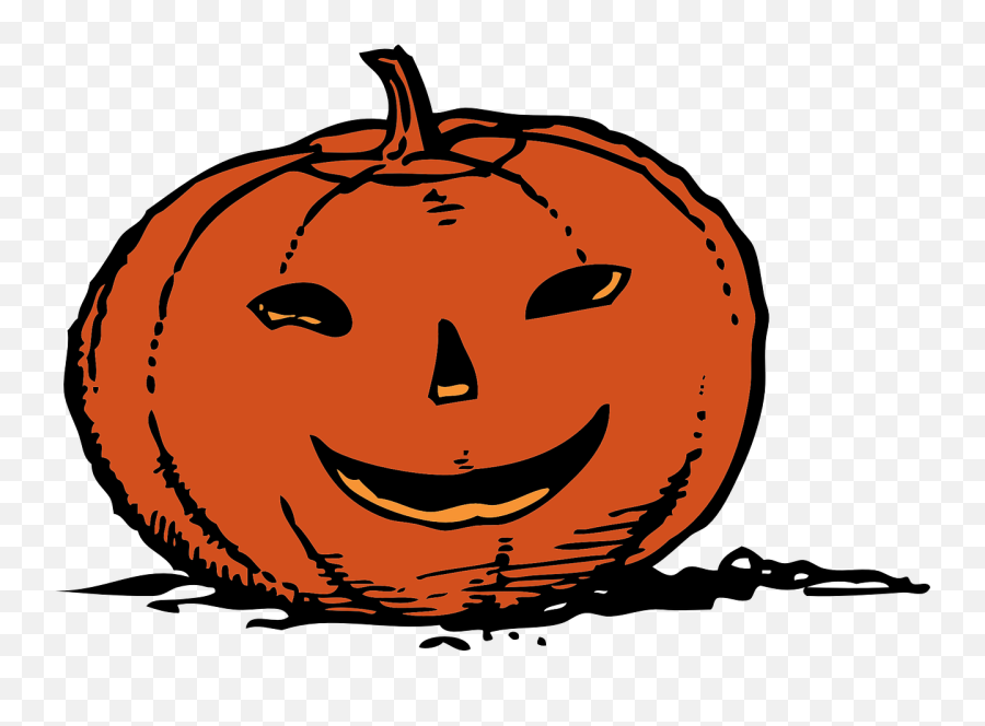 Download Pumpkins Vector Halloween - Smiling Pumpkin Clipart Jack O Lantern Graphic Png,Pumpkin Clipart Png