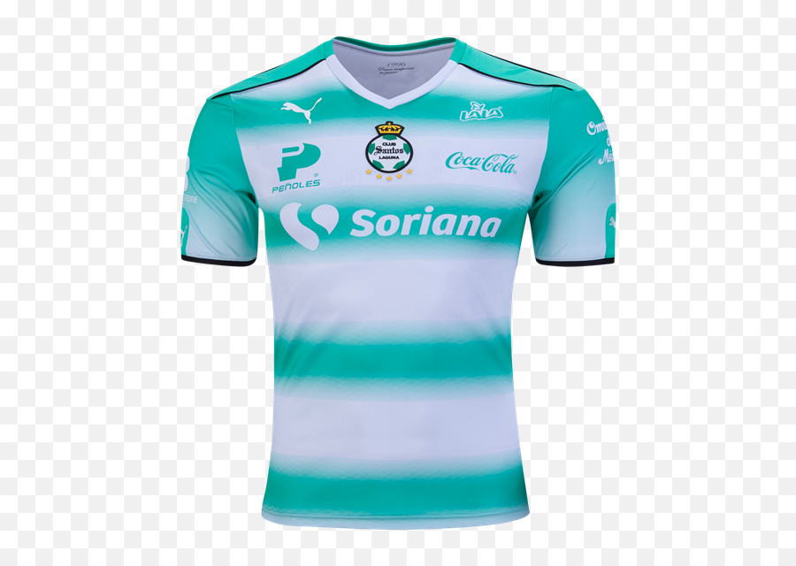 Santos Laguna Home Soccer Jersey 1617 - Jersey Soccer Santos Laguna Png,Soccer Jersey Png