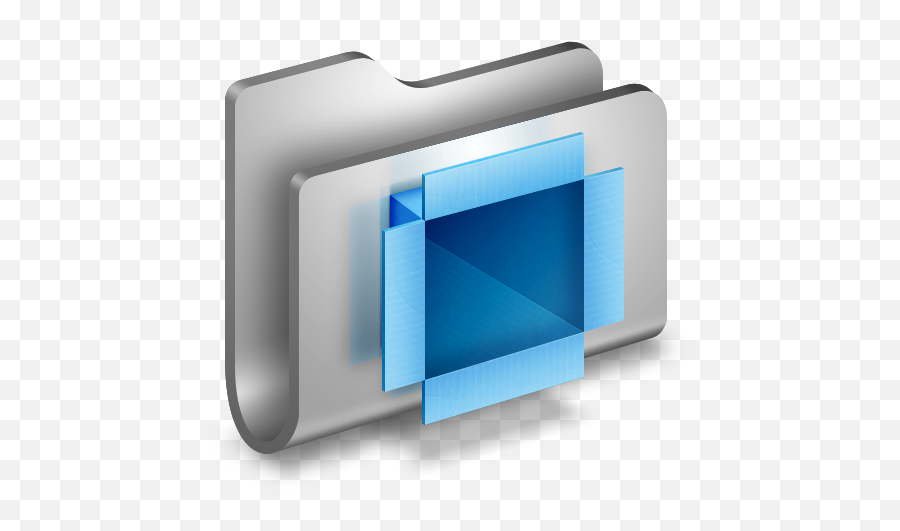 Dropbox Metal Folder Icon - 3d Folder Icons Png,3d Folder Icon