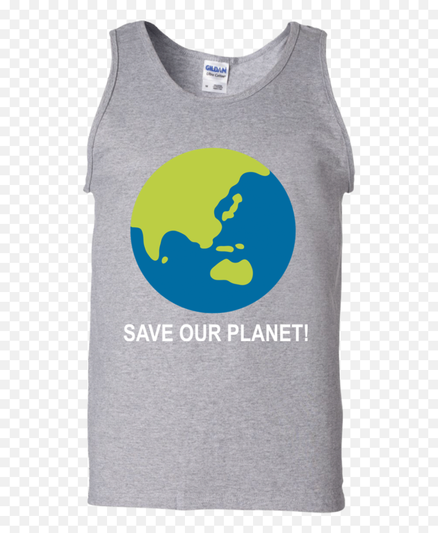 Download Hd Save Earth Tank Top Shirt - Active Tank Png,Tank Top Png