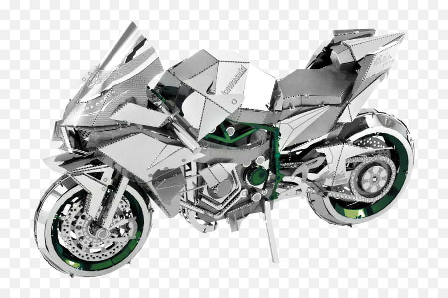 Moto Kawasaki Ninja H2r Premium Series Metal Earth - Metal Earth Kawasaki Ninja Png,Roc Icon Q Gt