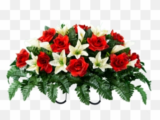 Red Rose And Cream Tiger Lily - Floribunda Png,Red Rose Transparent
