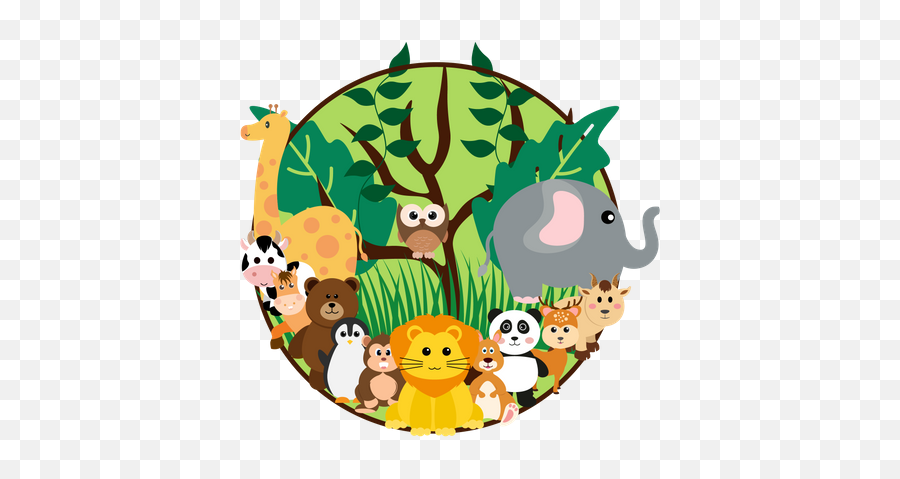 Jungle Illustrations Images U0026 Vectors - Royalty Free Animal Zoo Cartoon Png,Jungle Map Icon