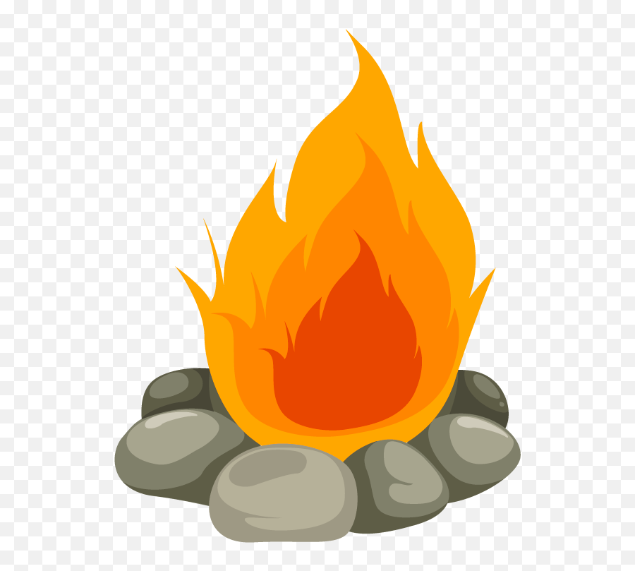 Download Hd Cartoon Fire Png - Campfire Png,Cartoon Fire Png