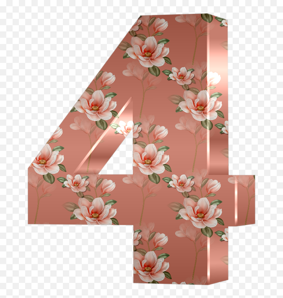 Monica Michielin Alphabets Soft Salmon Magnolia Flower - Floral Png,Magnolia Icon