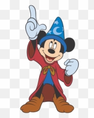 Mickey Mouse Fantasia Png Picture 766569 - Mickey Mouse Sorcerer Clipart,Sorcerer Png