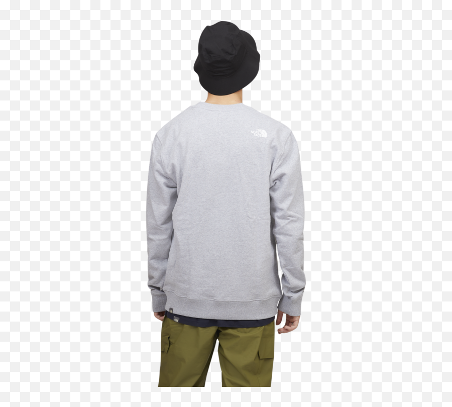 Buy The North Face Standard Crew Sweatshirt - Grey Long Sleeve Png,Nike Icon Crew
