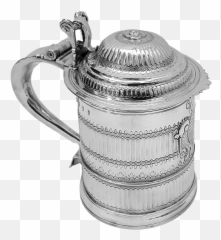 Queen Anne Antique Silver Tankard By William Denny 2covet - Lid png