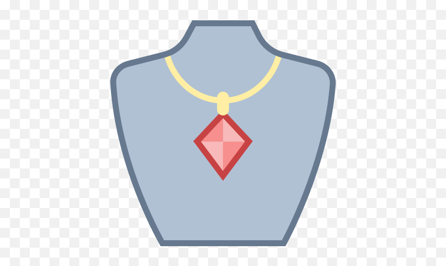 Jewelry Icon In Office Style - Hexagon Stop Sign Clipart Png,Icon Necklaces