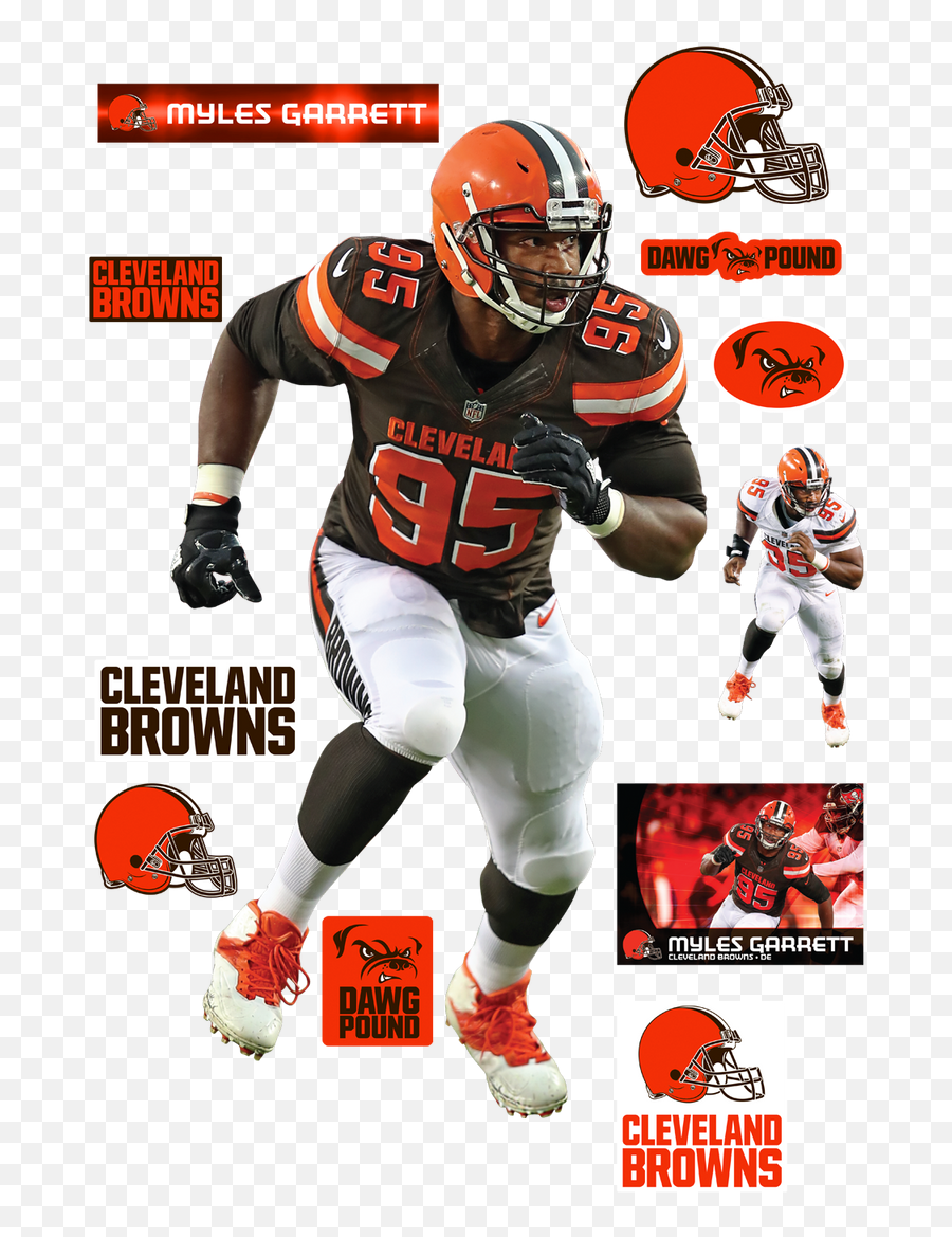 Myles Garrett - Officially Licensed Nfl Removable Wall Decal Revolution Helmets Png,2008 Icon Helmet