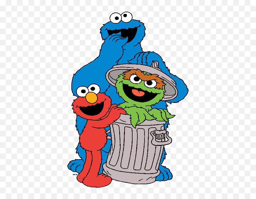 Library Of Telly Sesame Street Face - Sesame Street Cartoon Characters Png,Elmo Transparent