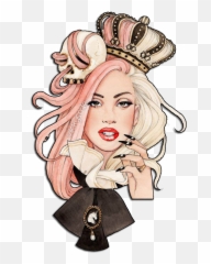 Lady Gaga Drawing Artpop Fan - Helen Green png