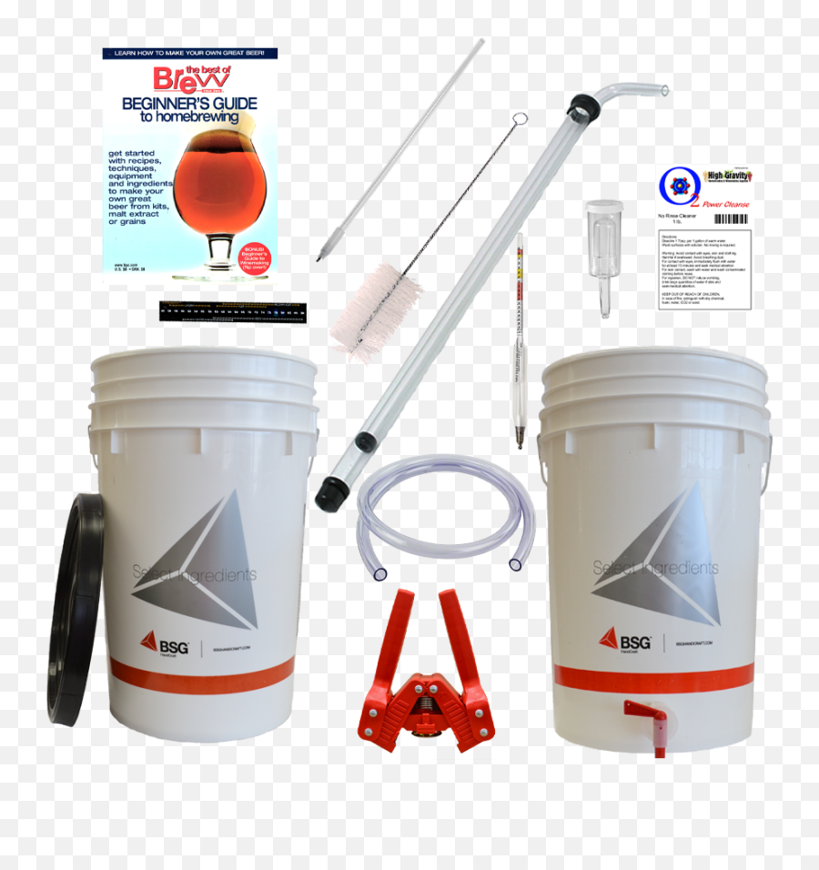 Letu0027s Brew Homebrew Starter Kit Basic - Bucket Png,Beer Bucket Png